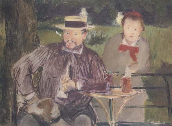 Edouard Manet Portraits d'Ernest Hoschede et de sa fille Marthe (mk40)